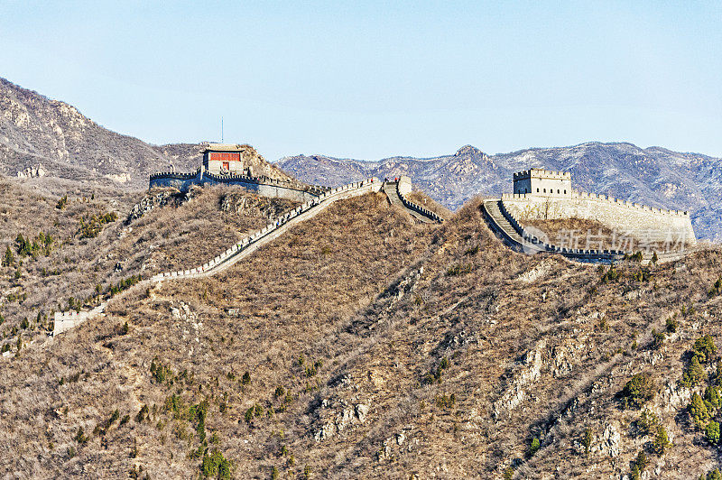 中国长城八达岭段靠近首都北京