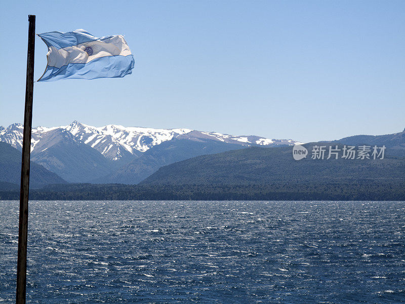 阿根廷国旗挥舞着