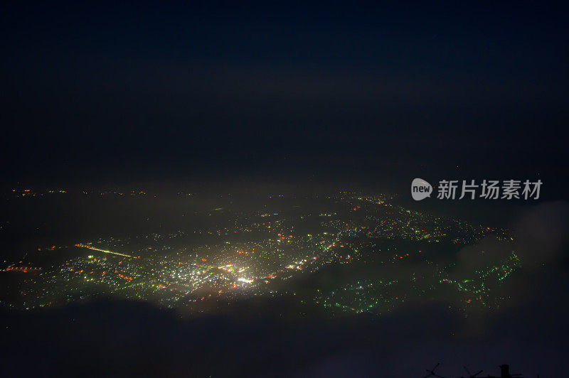 夜景来自布科山，Chichibu,Saitama