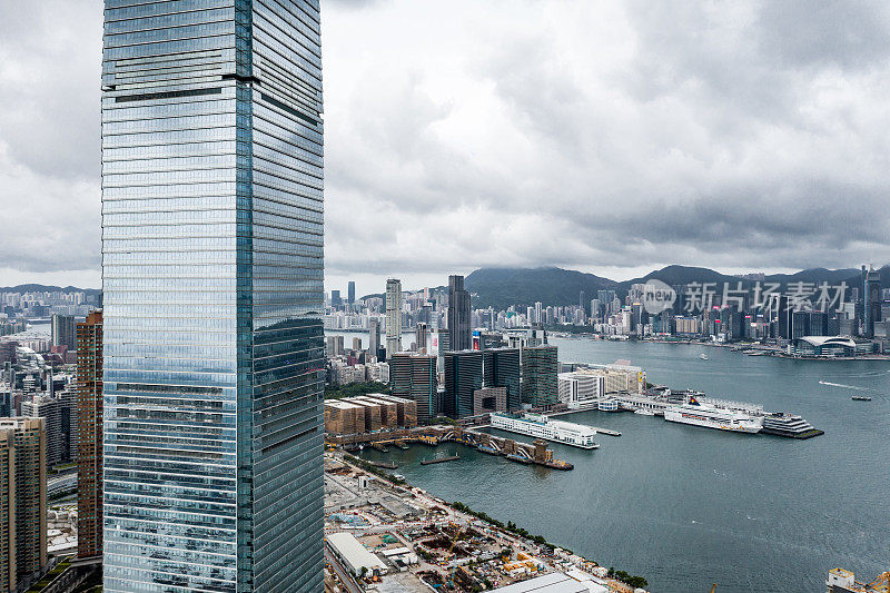 西九龙及维多利亚港全景