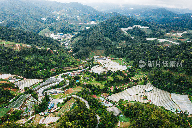 卡梅隆高地的鸟瞰图