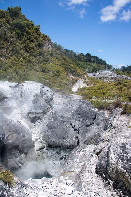 新西兰:裂缝里的沸水