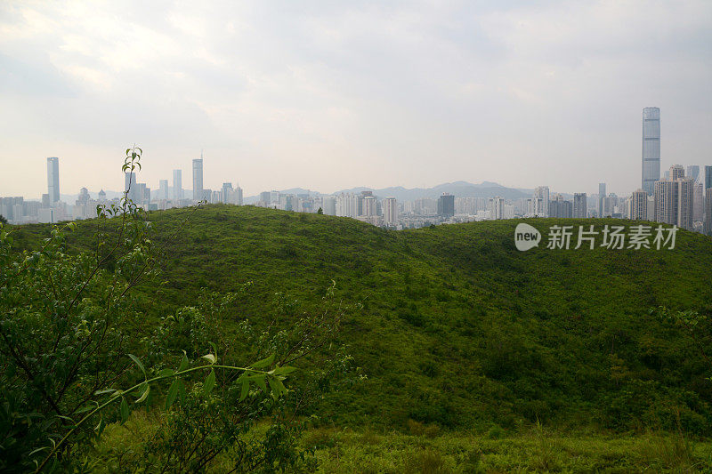 深圳天际线，马左龙视点，香港