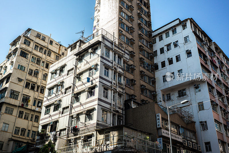 香港的老建筑过于拥挤