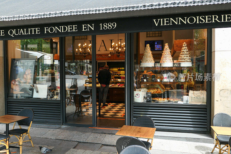 巴黎,法国。著名的面包店。