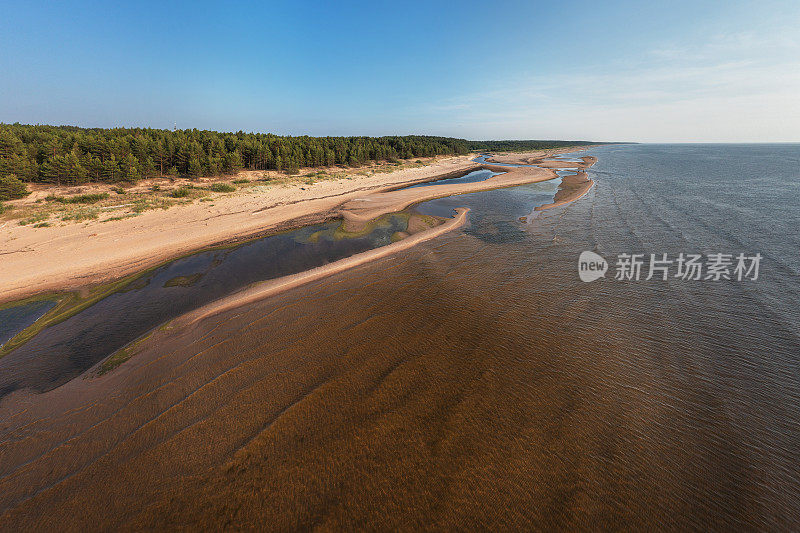 利莱斯特河位于波罗的海维德泽姆地区入海口