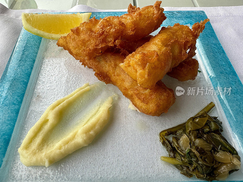 希腊食物——炸鳕鱼片