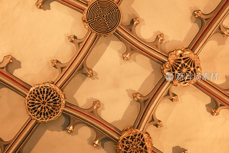 圣玛丽雷德克里夫教堂的拱形天花板