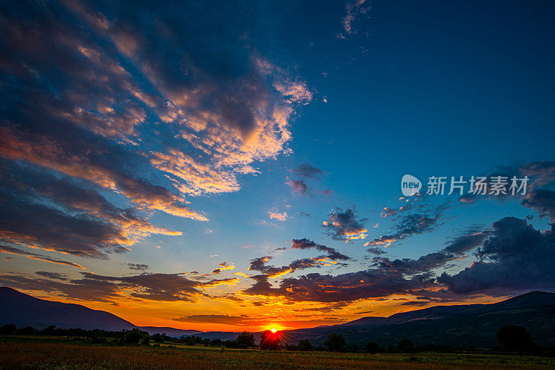 斯塔拉平原或古山，美丽的风景