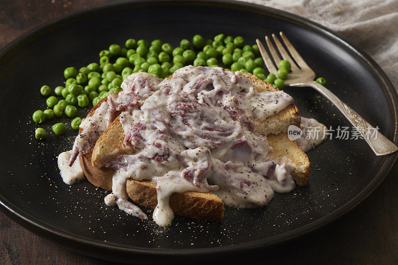 奶油牛肉片吐司