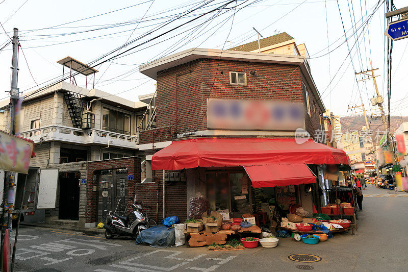 韩国首尔的亚洲街市