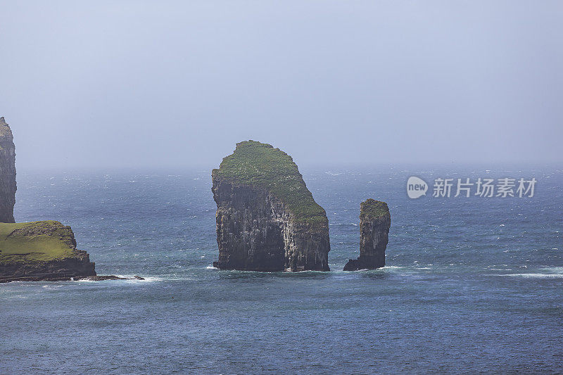 Drangarnir岩拱，vagar岛，faroe岛