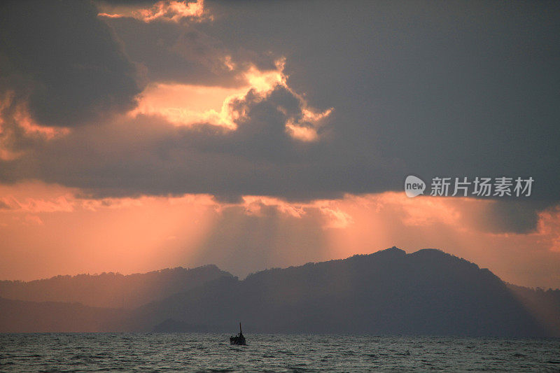 亚齐的日落风景