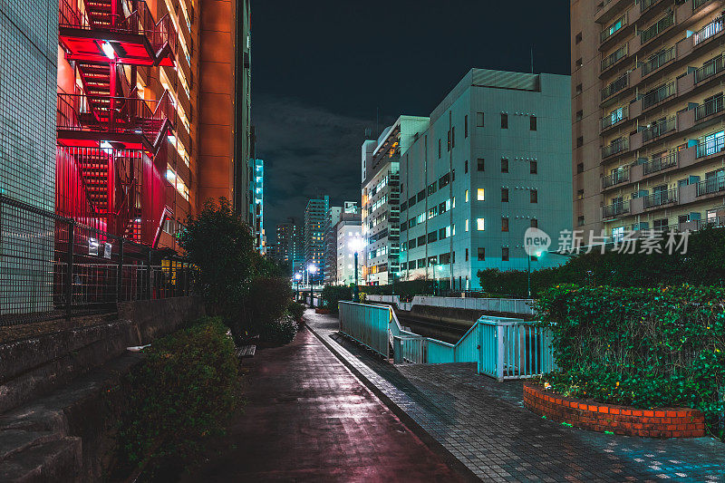 东京柴浦的夜景