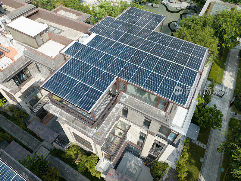 住宅热衷于太阳能发电
