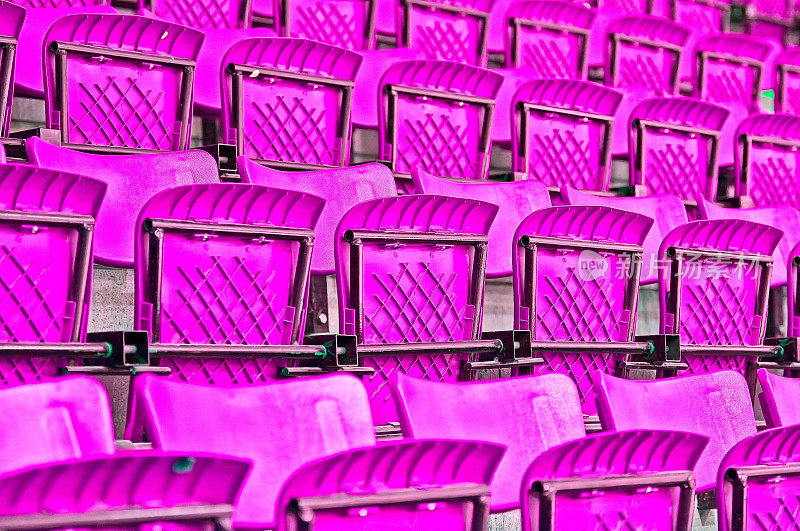粉色折叠体育场座椅