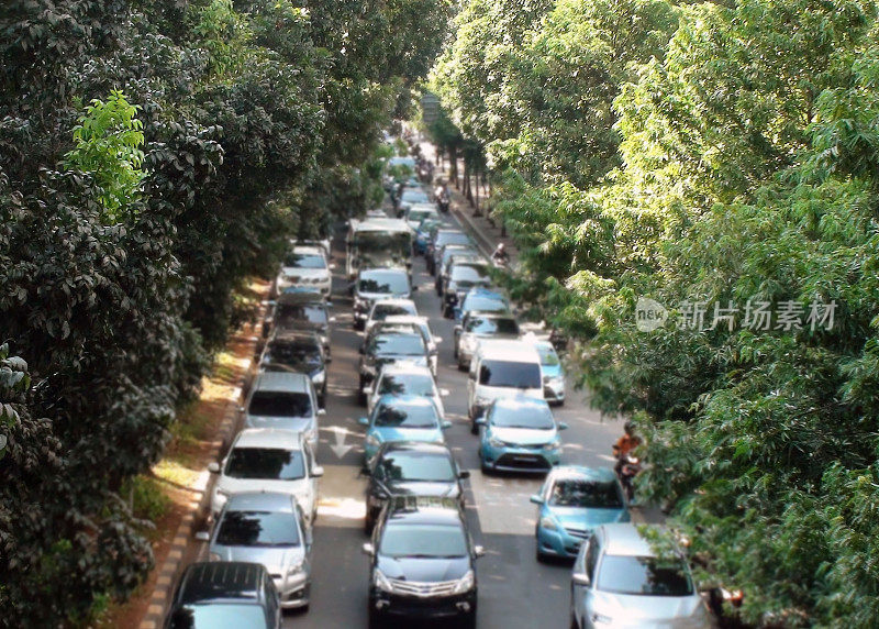 雅加达交通拥堵，印尼，东南亚