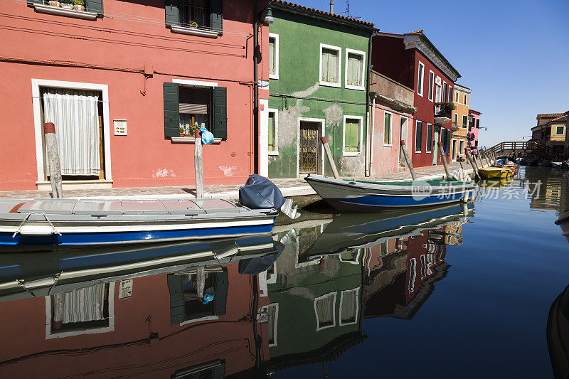 布拉诺意大利，威尼斯的一个岛屿