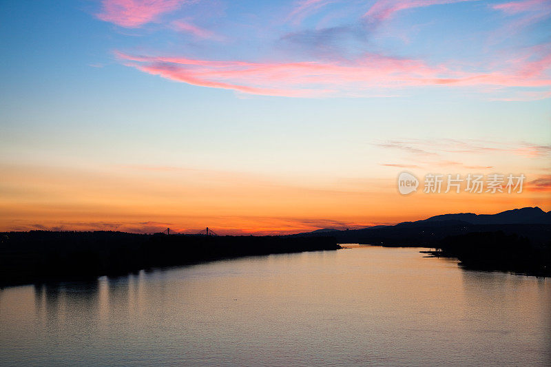 弗雷泽河夏日日落