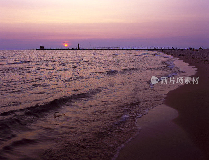 大港湾日落3