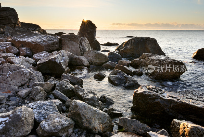 海上日落