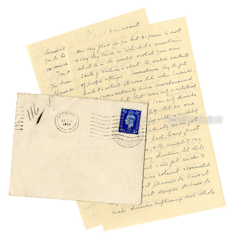 古英国信件和信封，1941年