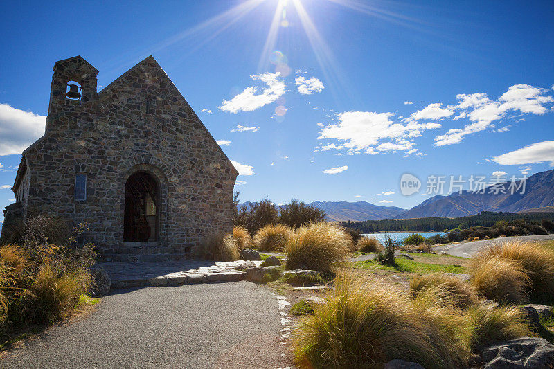 新西兰特卡波湖的好牧人教堂