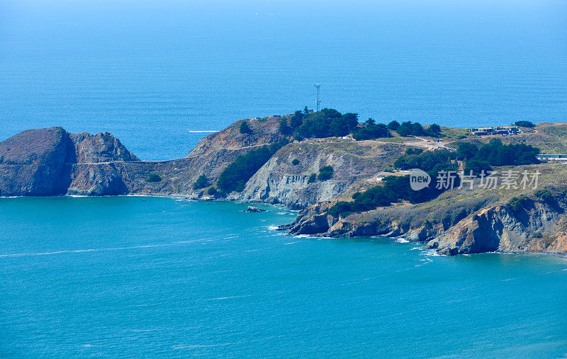 美丽的加州海岸线在马林县