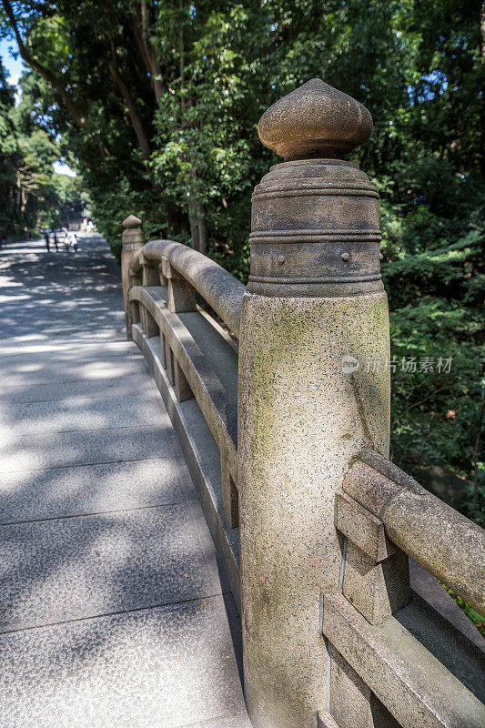 日本东京涩谷代代木公园的桥