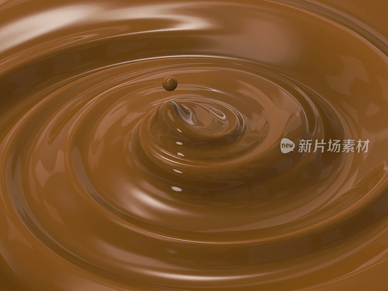 漩涡融化巧克力