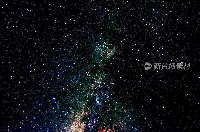 恒星和星系外太空夜空宇宙黑色背景