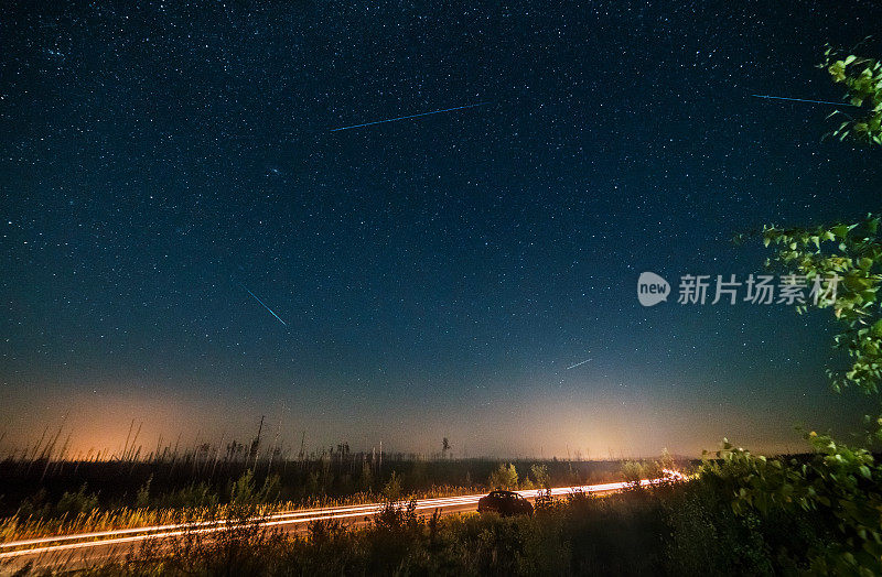 英仙座流星雨，流星