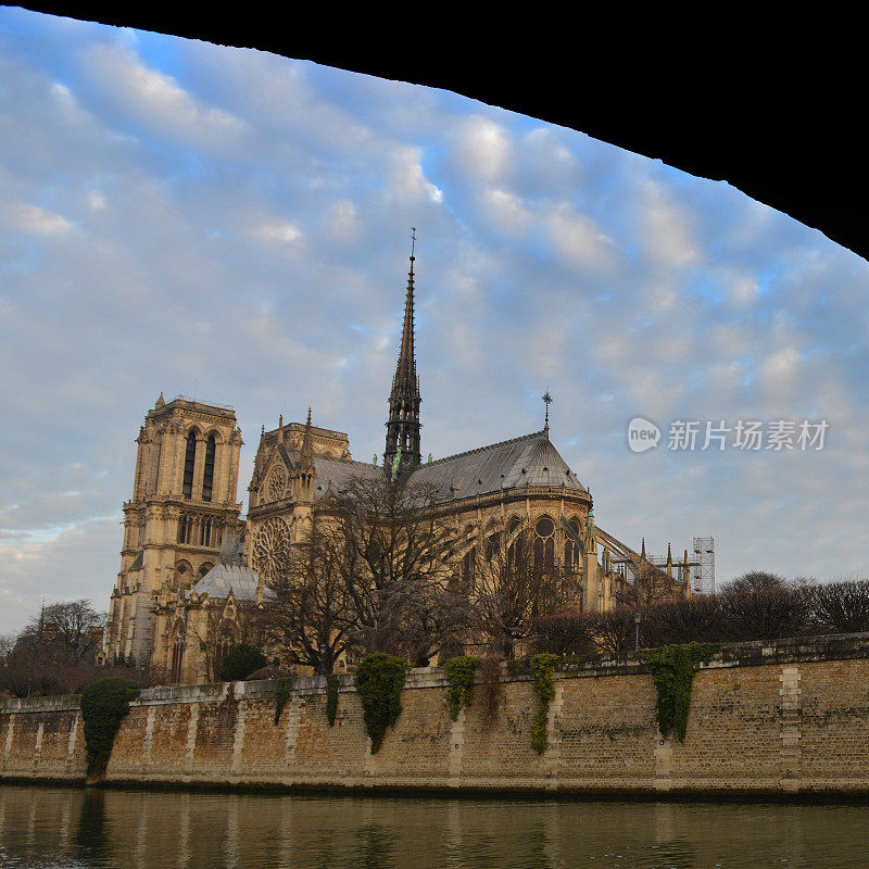 清晨的巴黎圣母院