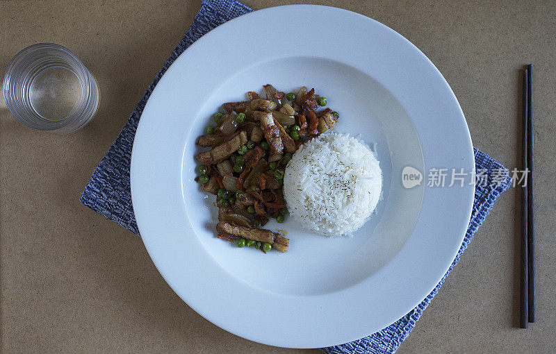 麻辣猪肉炒饭