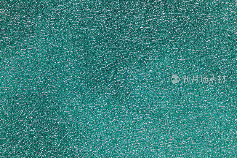 海蓝宝石(海绿色)光泽人造皮革背景纹理