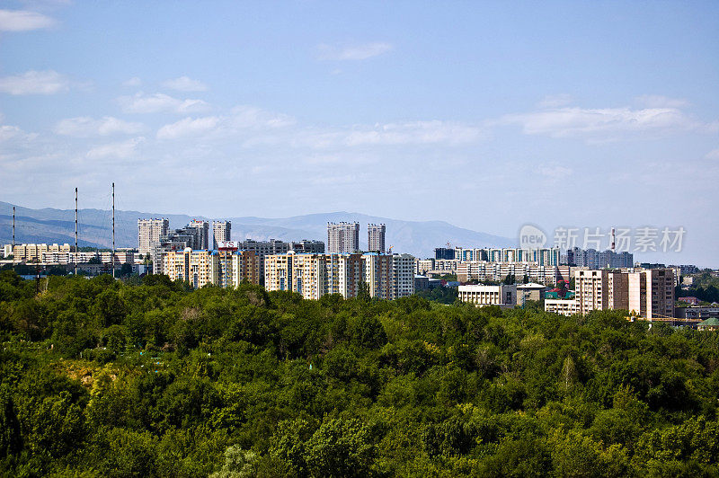 阿拉木图城市视图