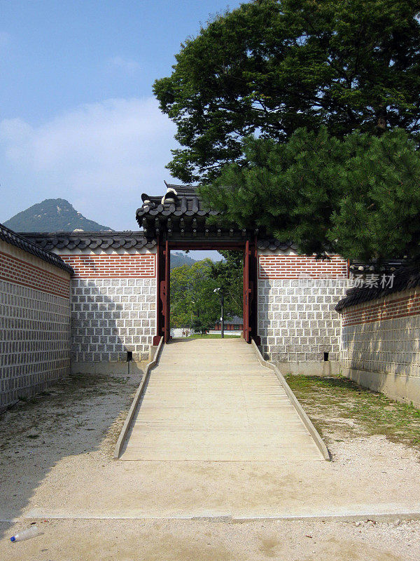 首尔景福宫的大门和景观
