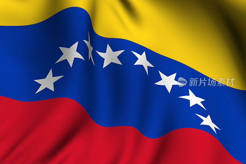 呈现委内瑞拉国旗