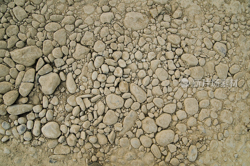 卵石砾石纹理背景。