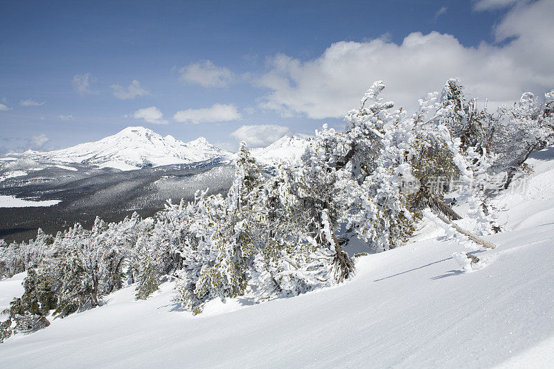 雪山上流下来