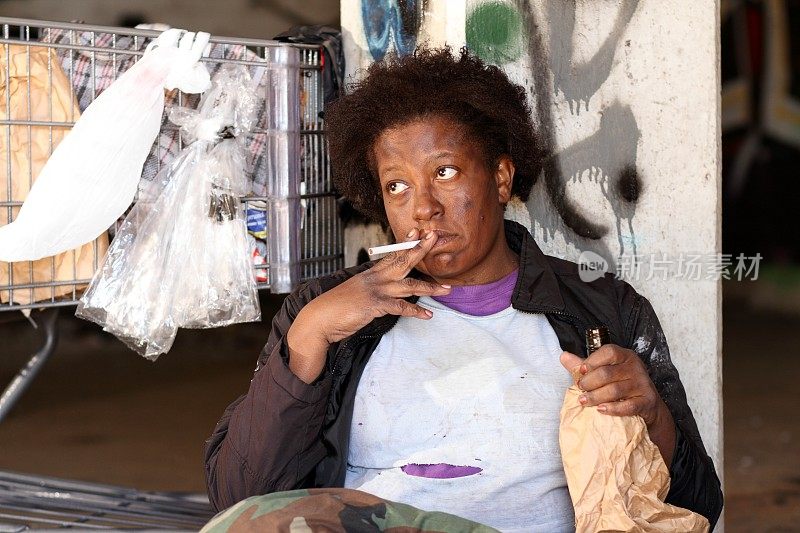无家可归的妇女吸烟水平