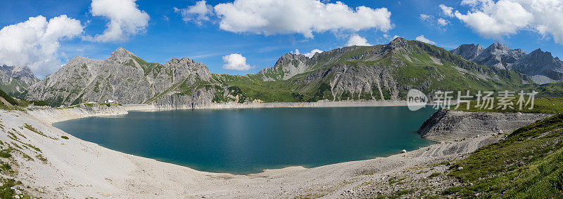 Lüner奥地利阿尔卑斯山的湖