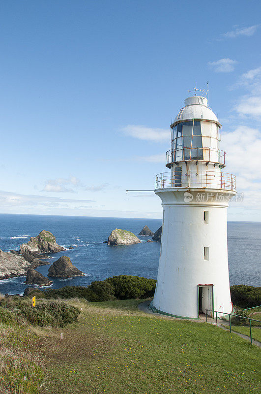 灯塔。Maatsuyaker岛,塔斯马尼亚