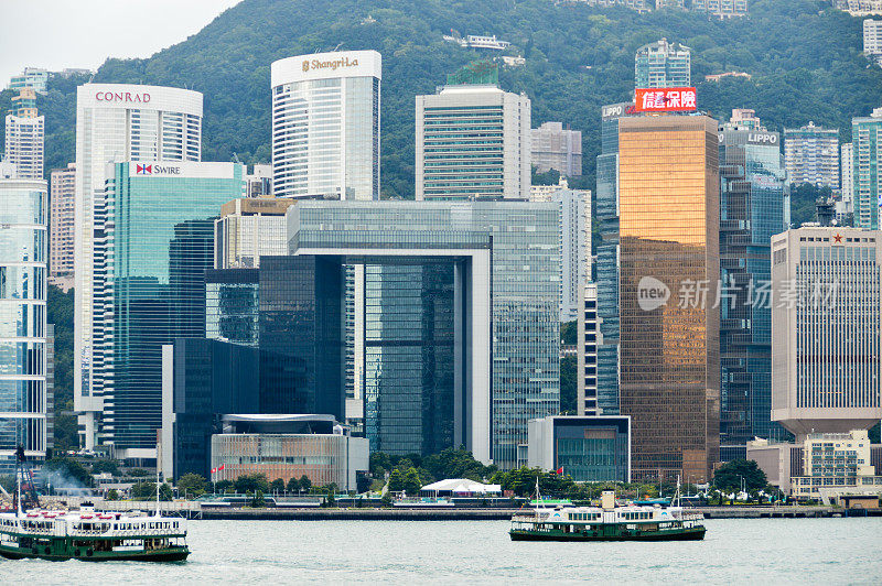 香港的城市景观和天际线