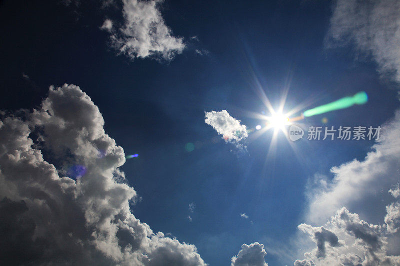 太阳耀斑cloudscape