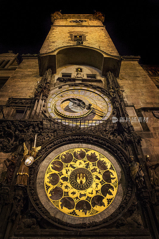 捷克布拉格的天文钟
