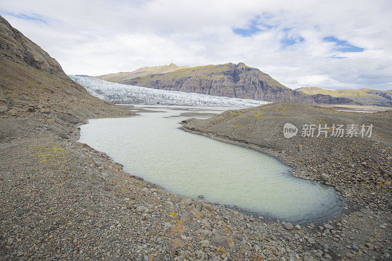 Vatnajökull冰岛的冰川