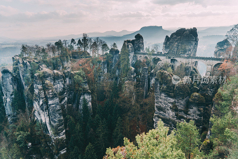 德国撒克逊瑞士的风景