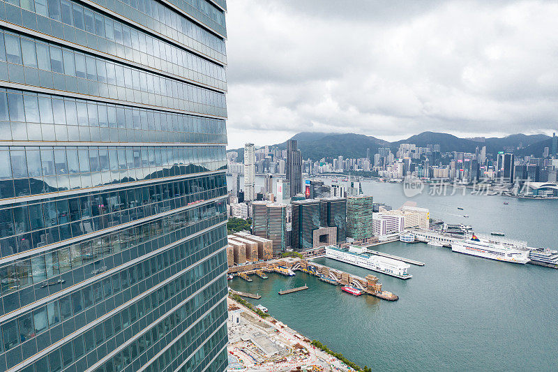 西九龙及维多利亚港全景