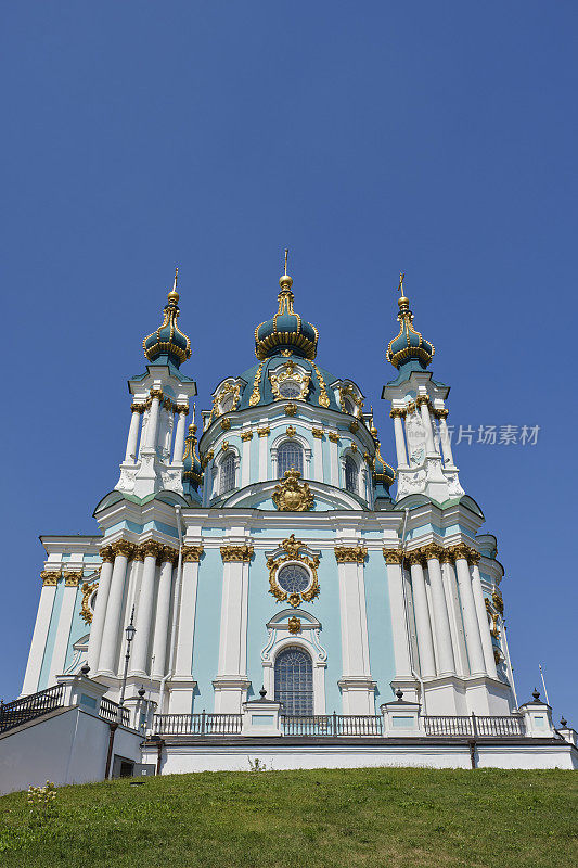 位于乌克兰基辅的圣安德鲁斯大教堂
